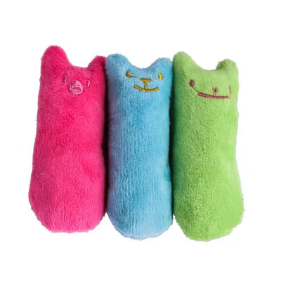 Brinquedo de Pelúcia para Gatos com Catnip - Divertido e Interativo para Mordidas e Arranhaduras, Ideal para Filhotes e Gatos que Amam Brincar