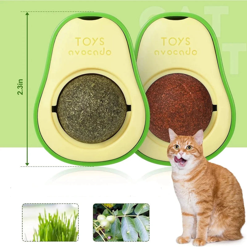 Abacate De Brinquedo Para Gatos Com Catnip Erva Gato Natural